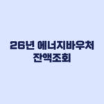 에너지바우처 잔액조회 안 될 때 입력정보와 사용기간 확인