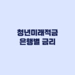 청년미래적금 은행별 금리와 일반형·우대형 월 50만 원 계산