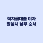 학자금대출 이자 발생 때 납부 전 봐야 할 순서