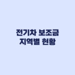 전기차 보조금 지역별 현황 접수보다 출고순이 중요한 이유