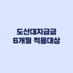 도산대지급금 6개월 적용대상 8월 20일 이후 결정·인정 기준