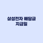 삼성전자 배당금 지급일 8월28일 주당 374원 누가 받나