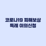 코로나19 예방접종 피해보상 특례 이의신청 대상 확인은 결정시점이 먼저