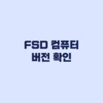 FSD 컴퓨터 버전 확인 차량과 앱에서 보는 법