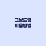 그냥드림 이용방법 소득증빙 없이 처음 이용하는 절차
