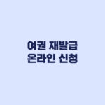 여권 재발급 온라인 신청 대상 제외조건과 신청방법