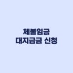 체불임금 대지급금 신청 대상·기한·서류부터 지급청구 순서까지