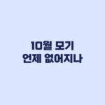 10월 모기 언제 없어지나 활동 줄어드는 시기와 방충 기준