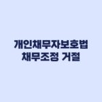 개인채무자보호법 채무조정 거절 사유와 다음 절차