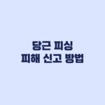 당근 피싱 피해 신고 방법 지급정지와 경찰 신고 순서