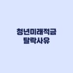 청년미래적금 탈락사유 가입불가와 혜택 제외 구분 후 이의신청 대응